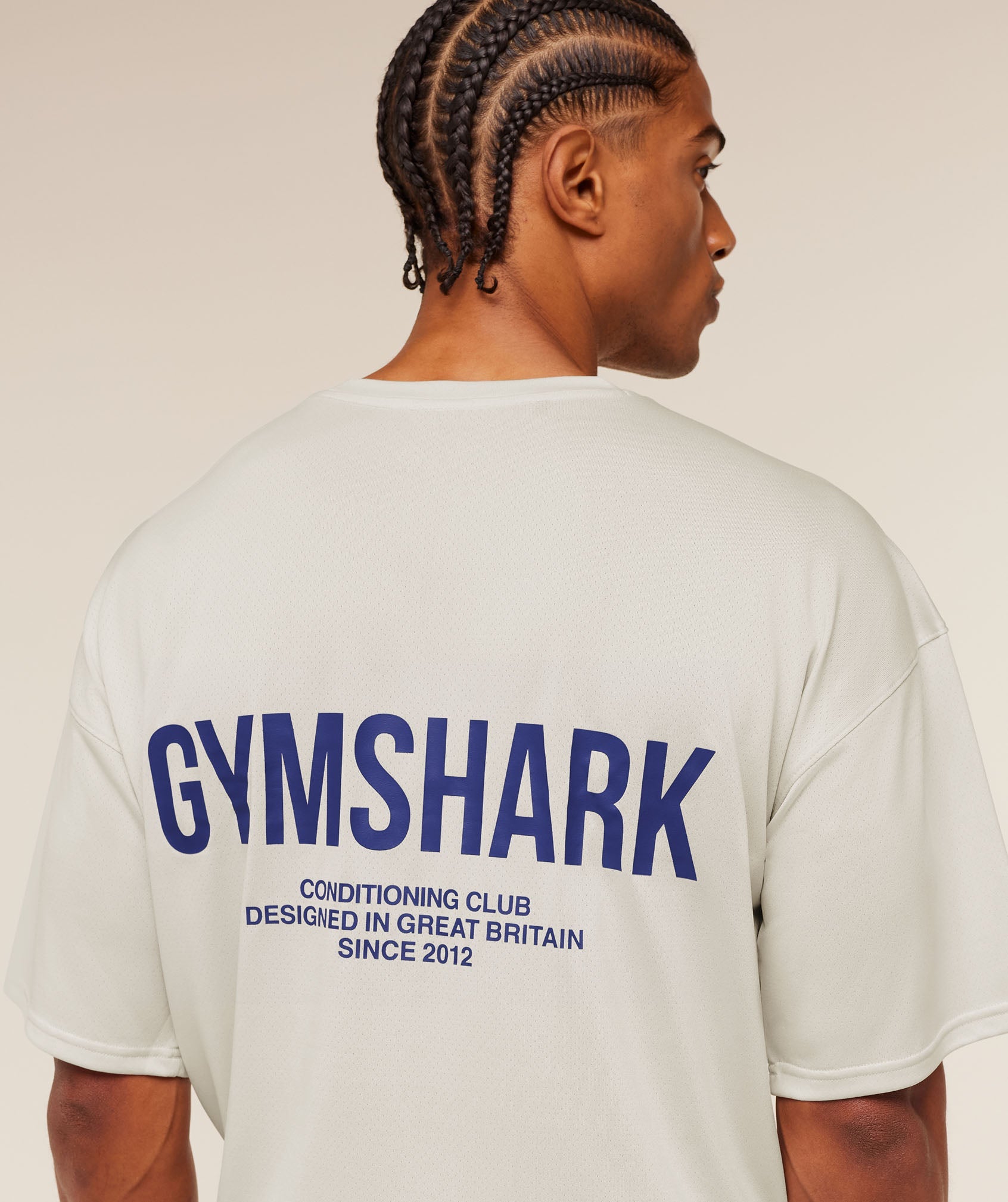 Conditioning Club Oversized T-Shirt - Tinted White/Force Blue — imagem 6