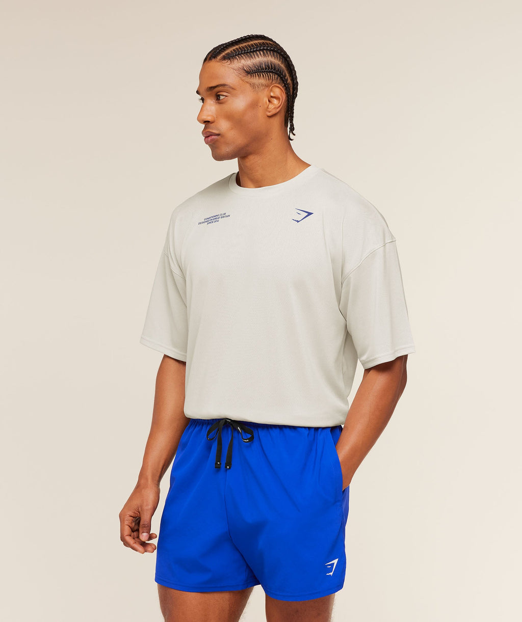Conditioning Club Oversized T-Shirt - Tinted White/Force Blue — imagem 3