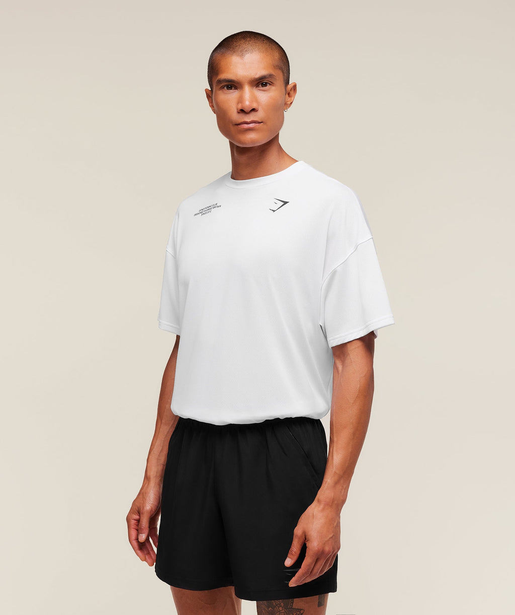Conditioning Club Oversized T-Shirt - White — imagem 3
