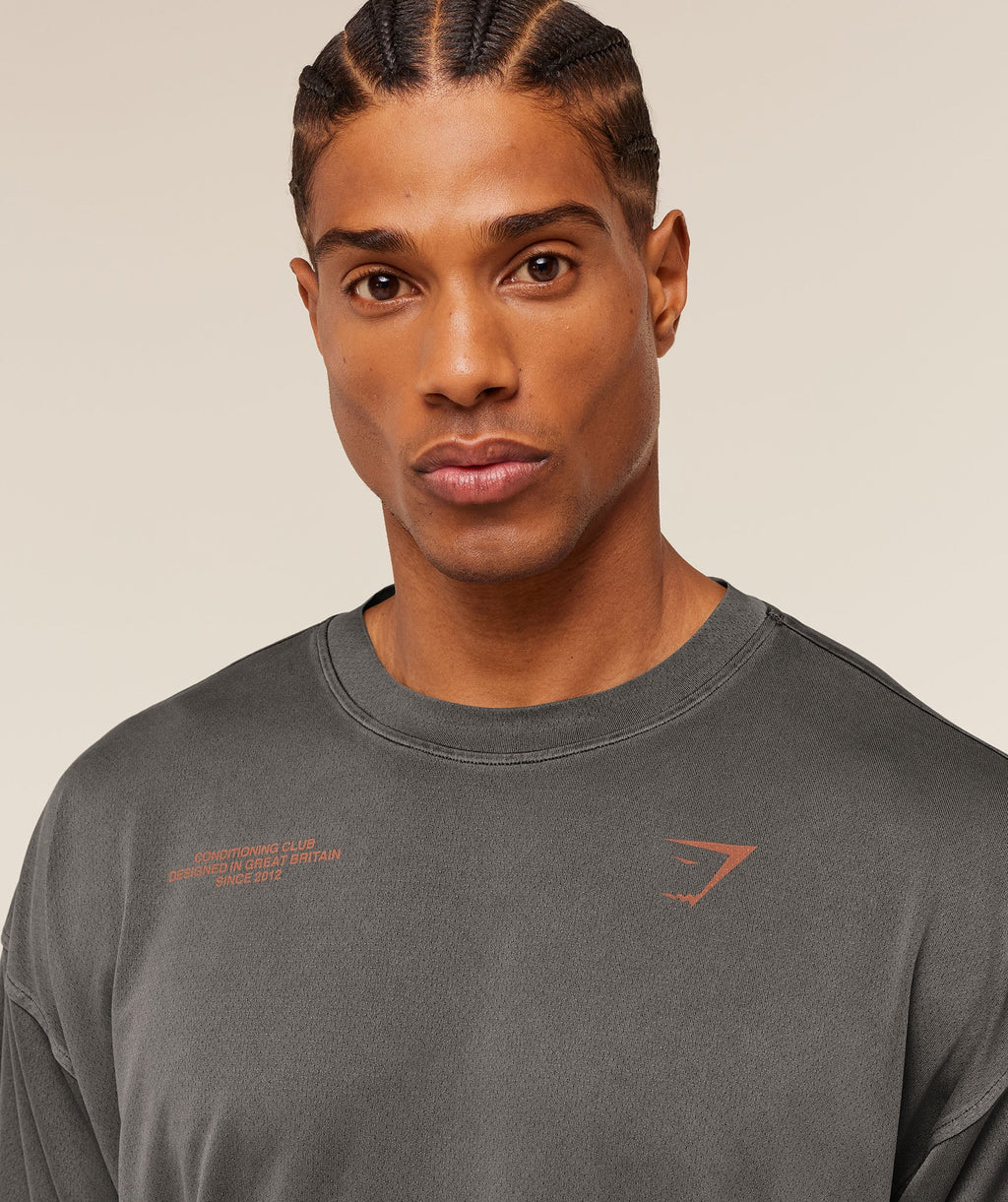 Conditioning Club Washed T-Shirt - Black/Dayglow Peach/Wash — imagem 8