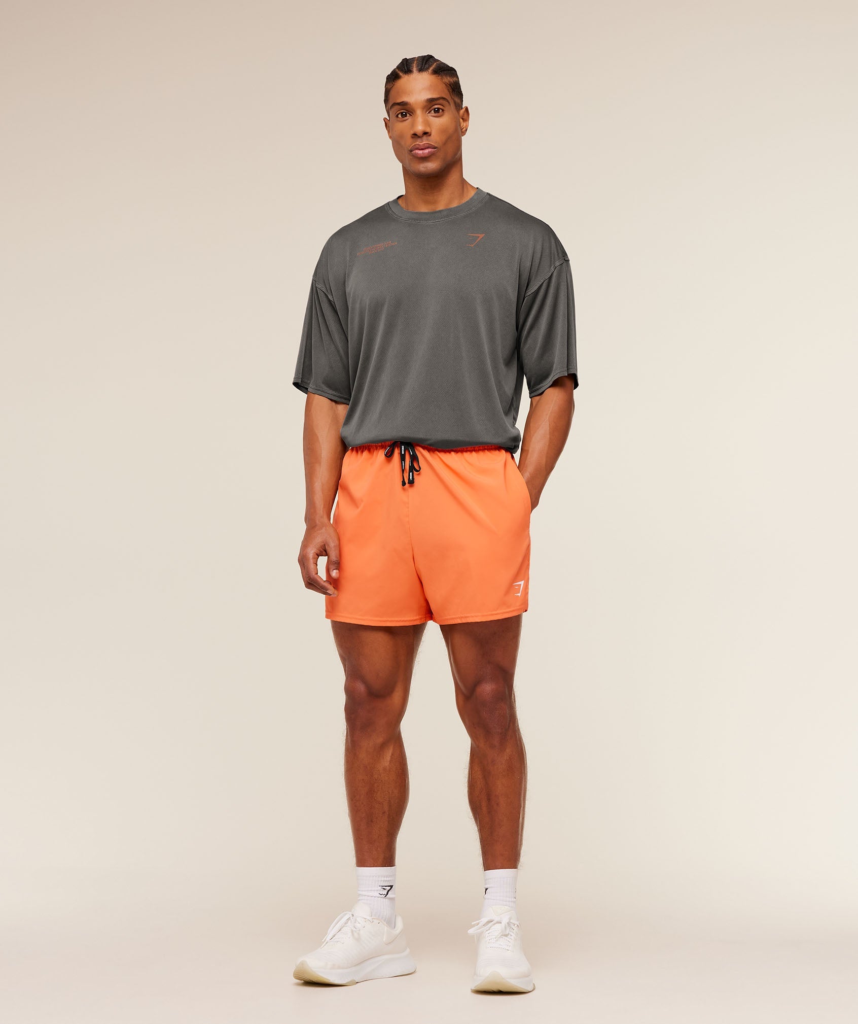 Conditioning Club Washed T-Shirt - Black/Dayglow Peach/Wash — imagem 5