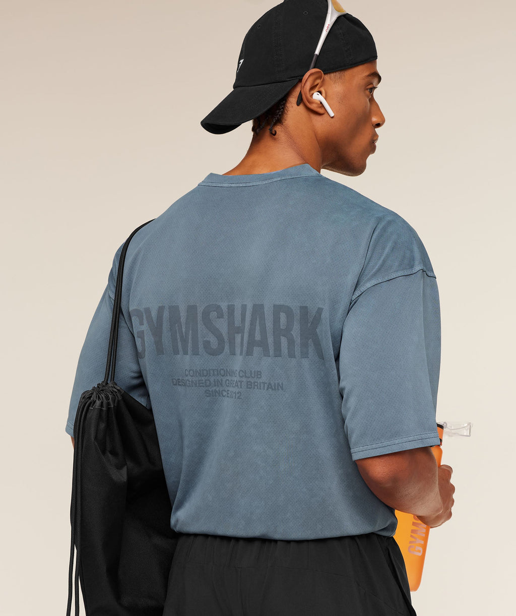 Conditioning Club Washed T-Shirt - Iron Blue/Wash — imagem 6