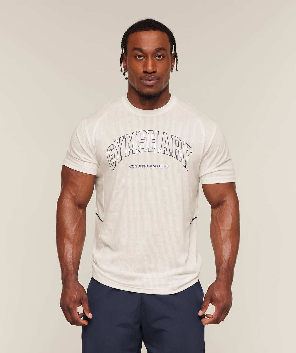 Collegiate Tech T-Shirt - Soft White — imagem 1
