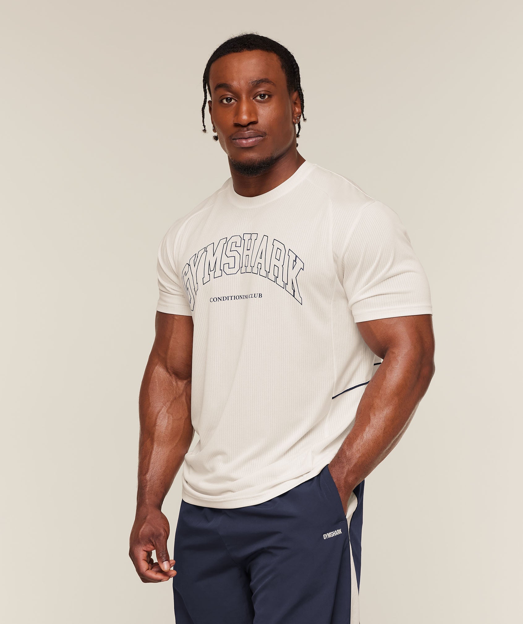 Collegiate Tech T-Shirt - Soft White — imagem 4