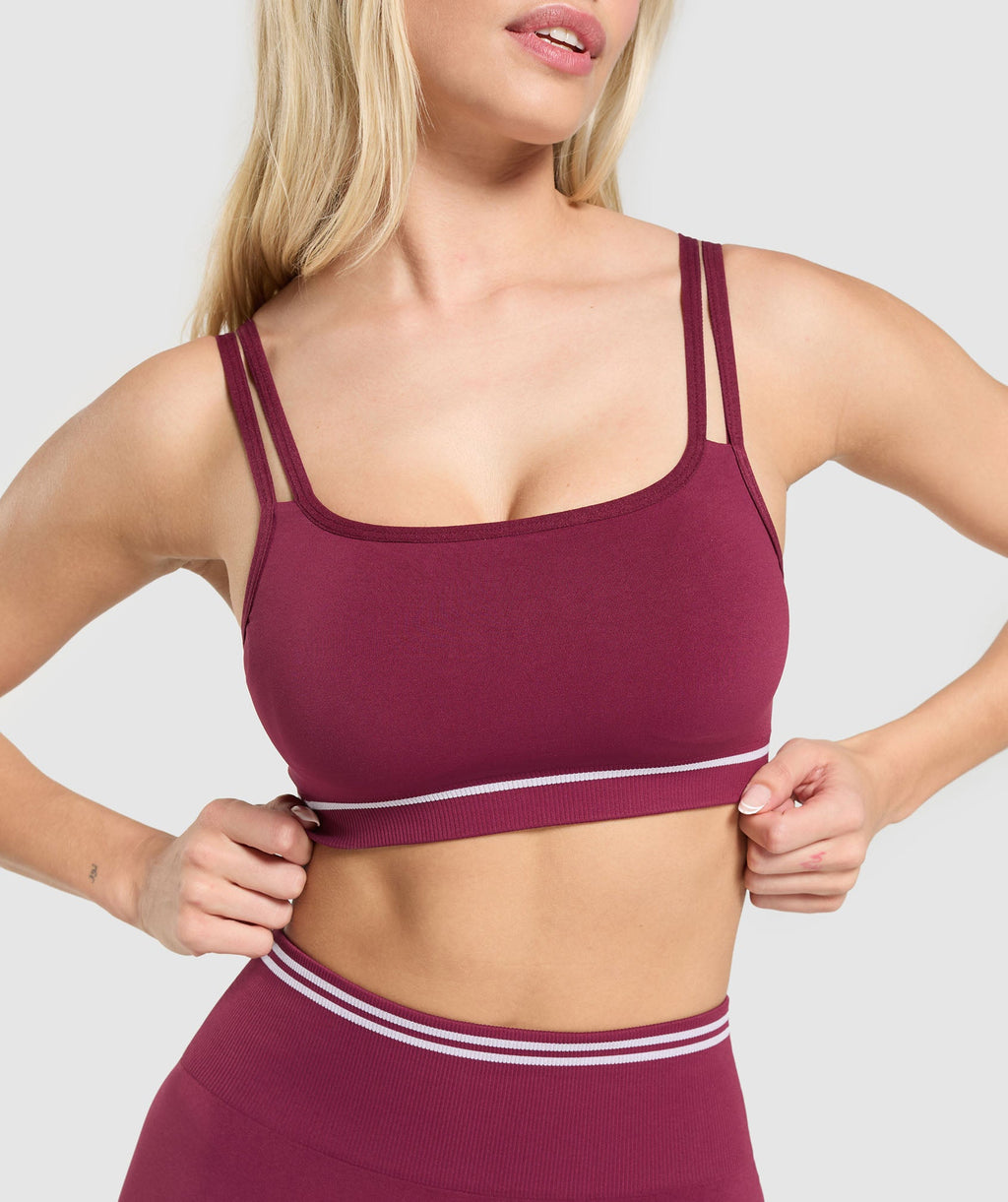 Contrast Seamless Sports Bra - Strong Pink — imagem 4