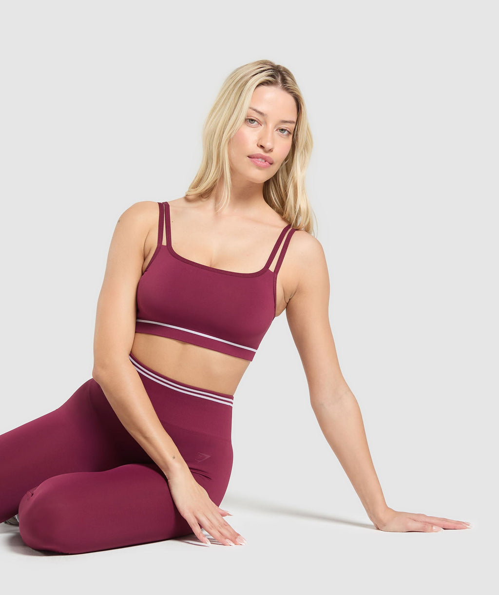 Contrast Seamless Sports Bra - Strong Pink — imagem 5
