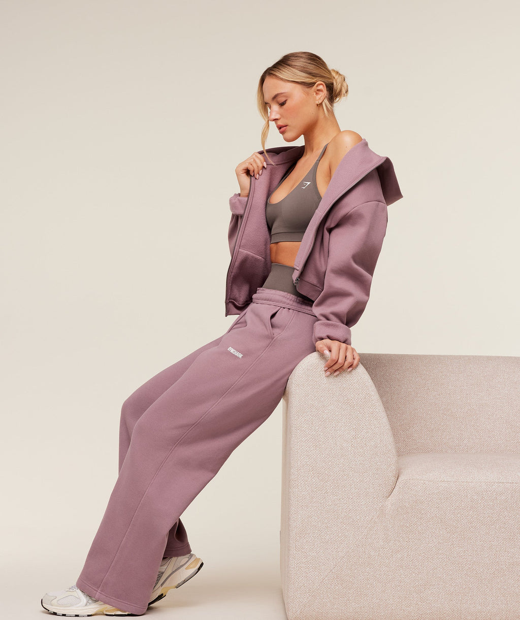 Cosy Luxe Straight Leg Regular Joggers - Calm Pink — imagem 4
