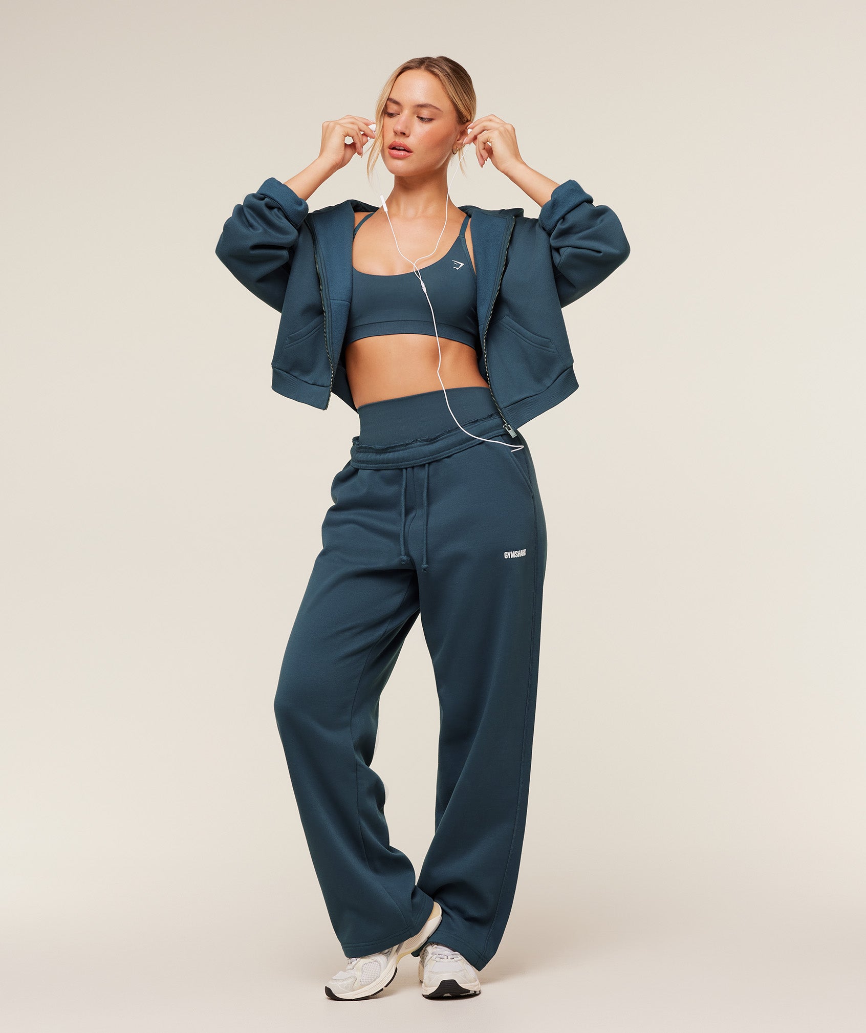 Cosy Luxe Straight Leg Regular Joggers - GS Stealth Blue — imagem 4