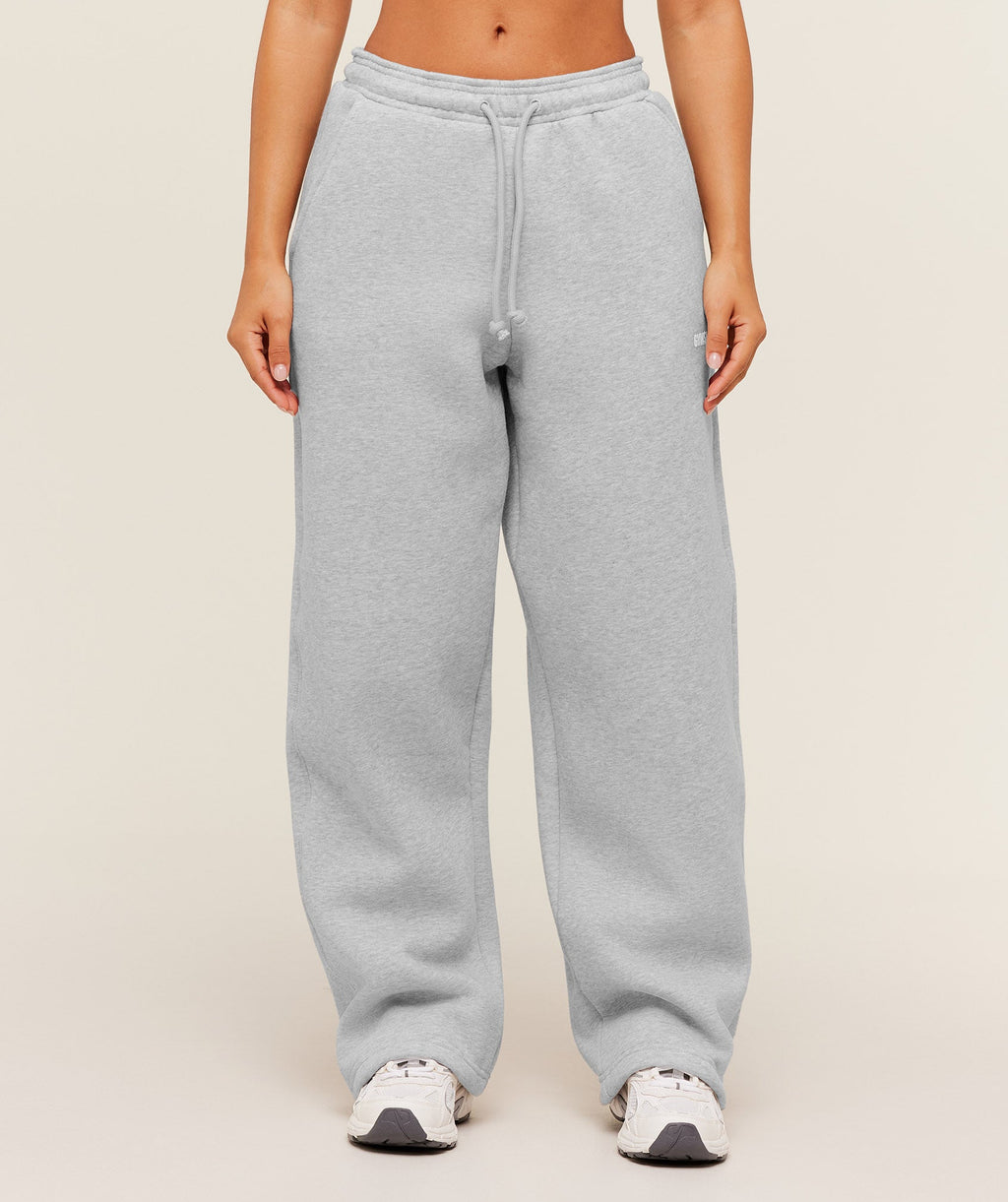 Cosy Luxe Straight Leg Short Joggers - Bros Soft Grey Marl — imagem 1