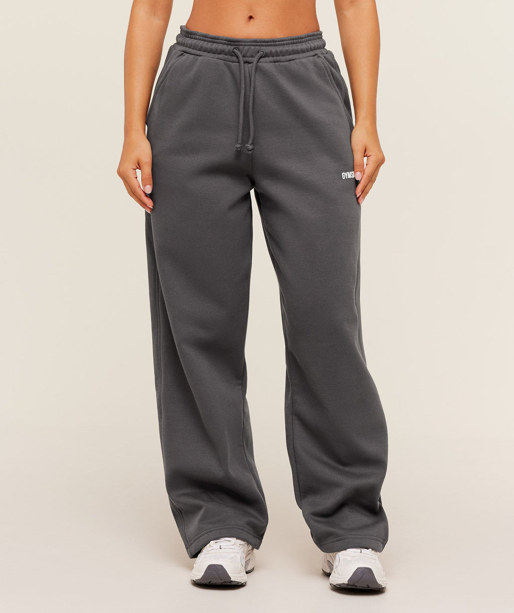 Cosy Luxe Straight Leg Short Joggers - Onyx Grey — imagem 1