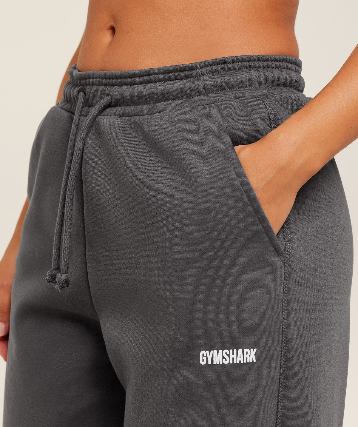 Cosy Luxe Straight Leg Short Joggers - Onyx Grey — imagem 5