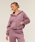 Cosy Luxe Zip Through Hoodie - Calm Pink — imagem 1