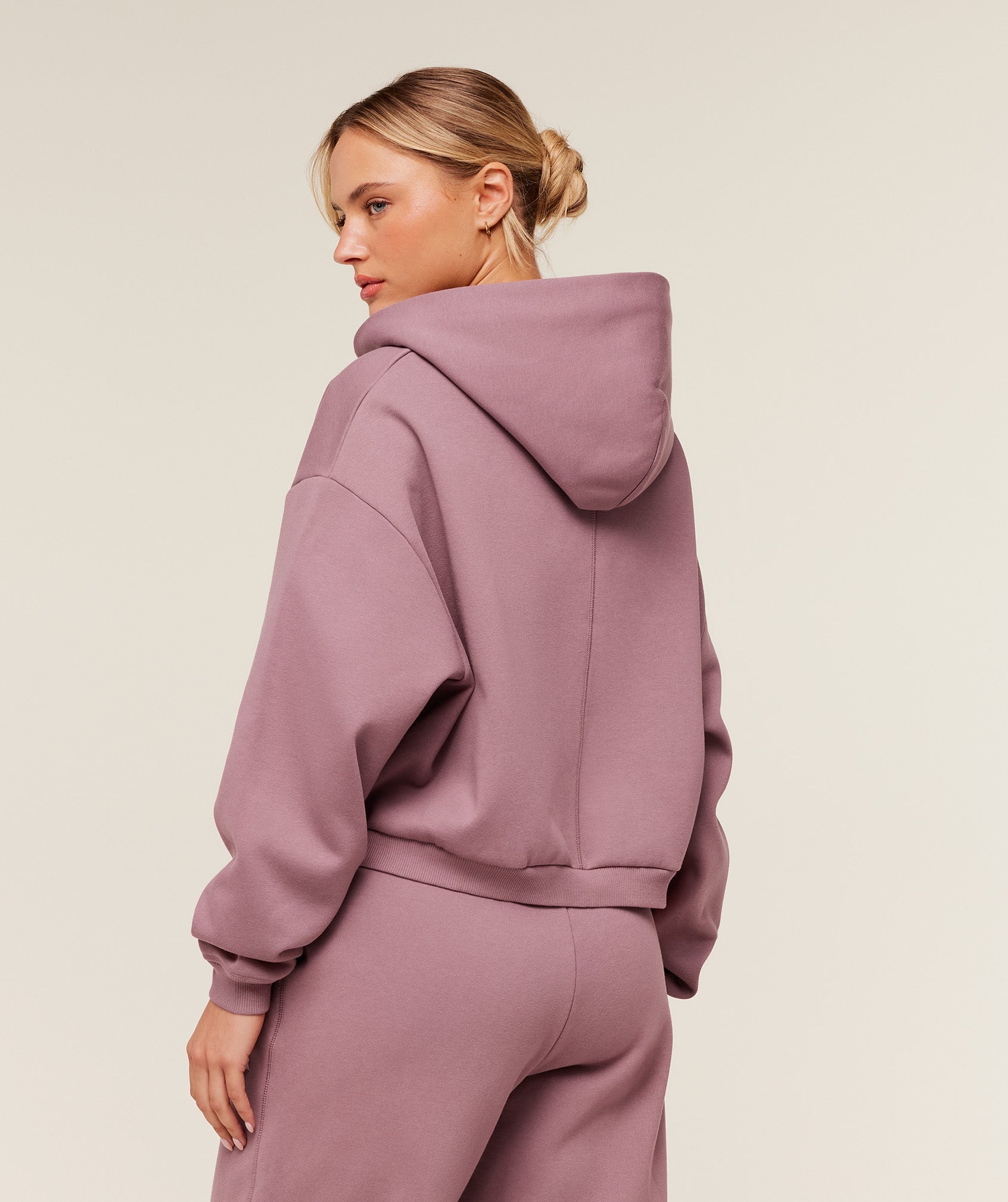 Cosy Luxe Zip Through Hoodie - Calm Pink — imagem 2