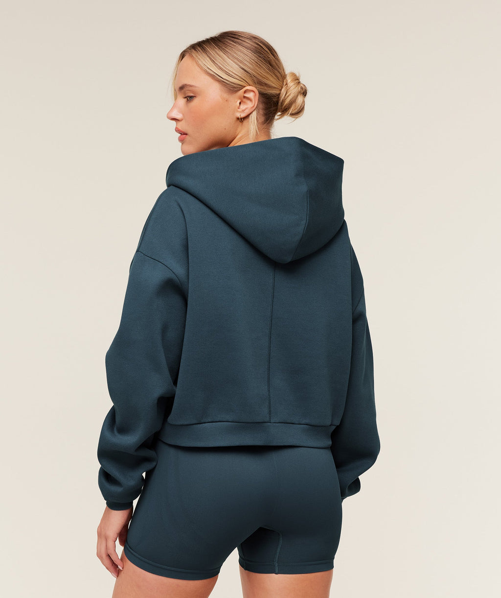Cosy Luxe Zip Through Hoodie - GS Stealth Blue — imagem 2