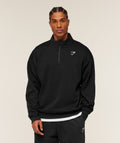 Crest Oversized 1/4 Zip - GS Black — imagem 1