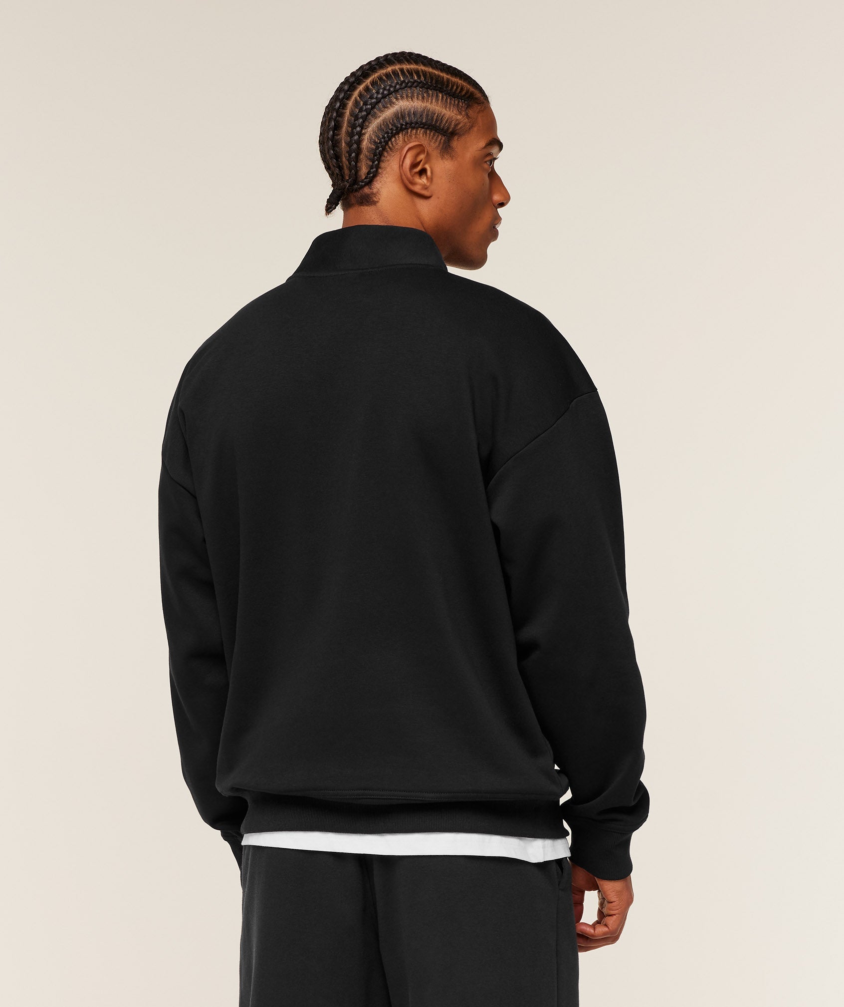 Crest Oversized 1/4 Zip - GS Black — imagem 2