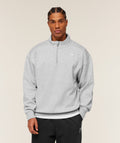 Crest Oversized 1/4 Zip - Light Grey Core Marl — imagem 1