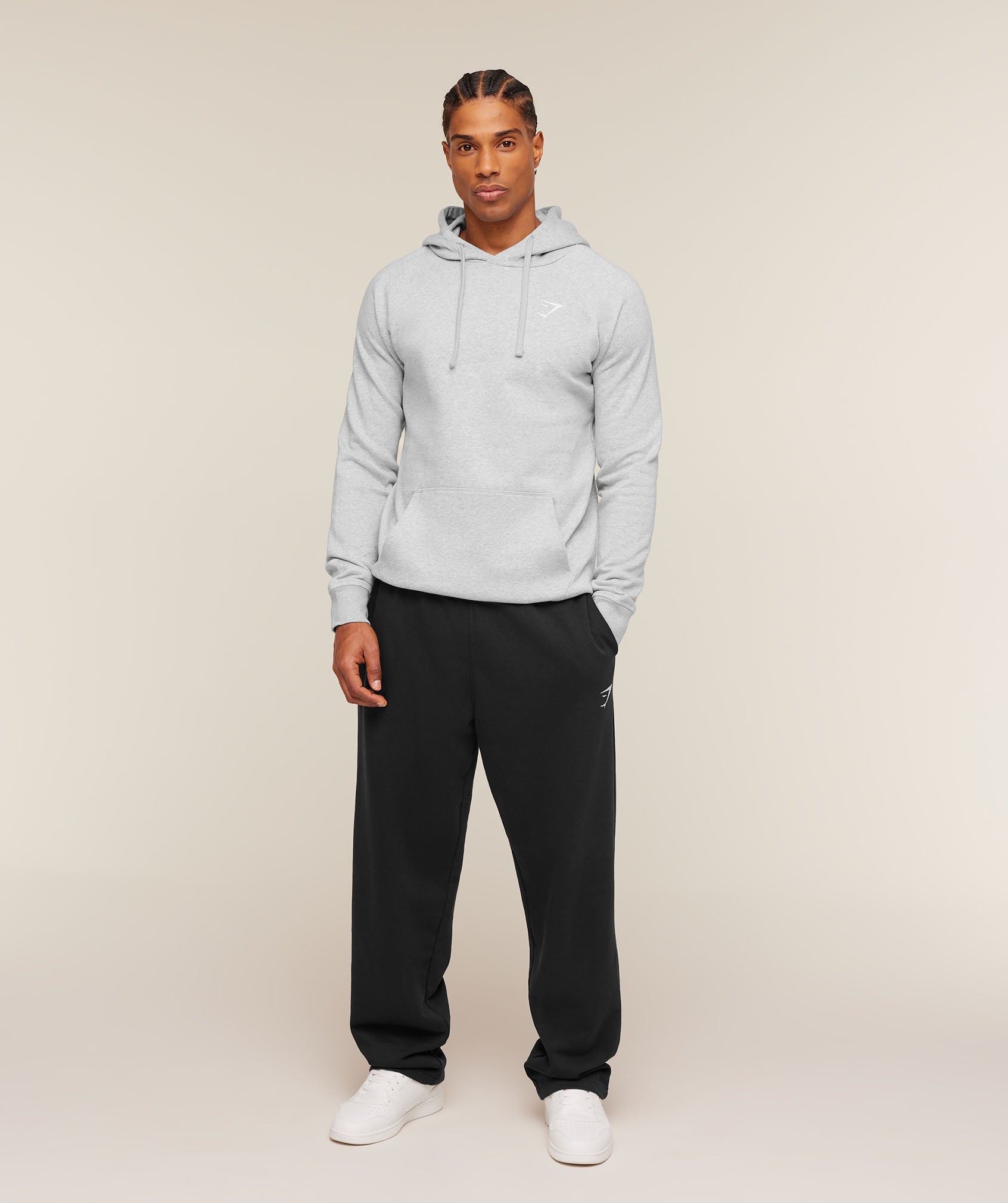Crest Hoodie - Light Grey Marl — imagem 5