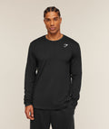 Crest Long Sleeve T-Shirt - Black — imagem 1