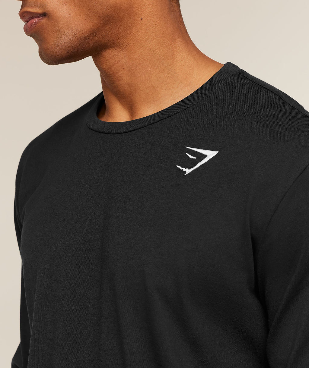 Crest Long Sleeve T-Shirt - Black — imagem 4