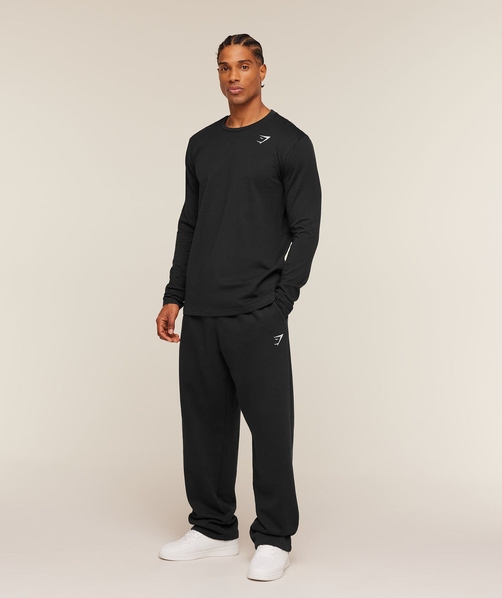Crest Long Sleeve T-Shirt - Black — imagem 5