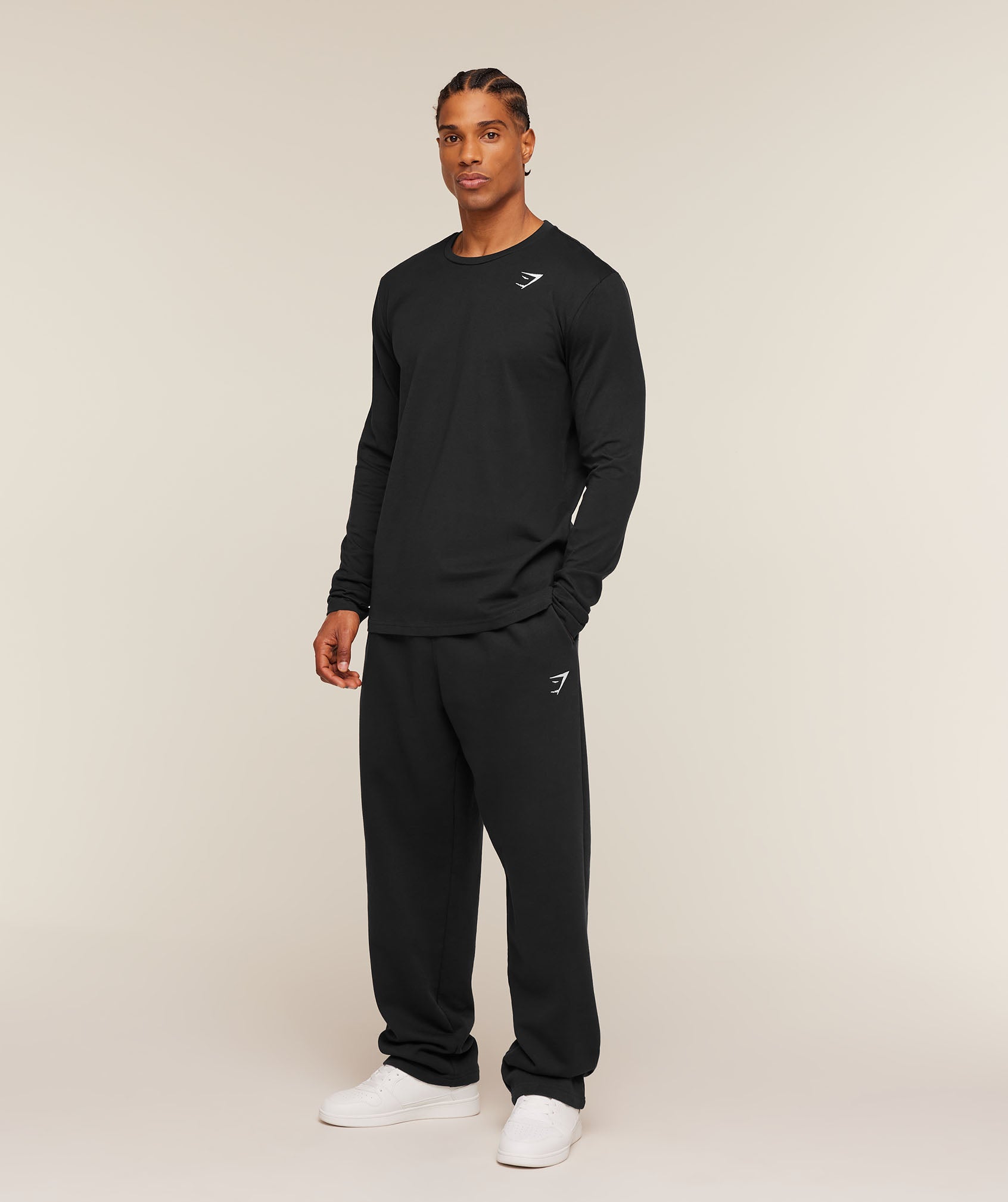 Crest Long Sleeve T-Shirt - Black — imagem 5