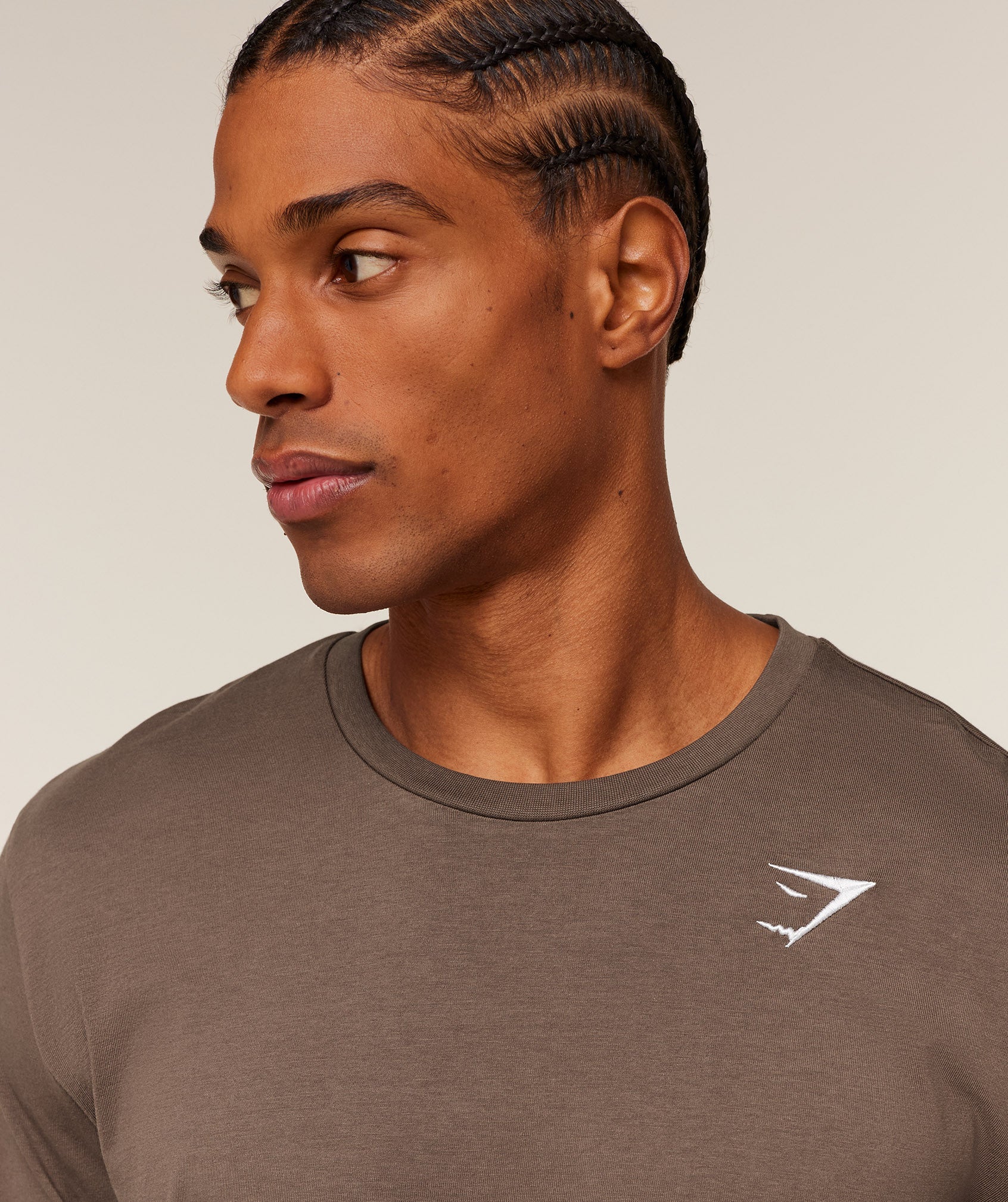Crest Long Sleeve T-Shirt - Soft Brown — imagem 5