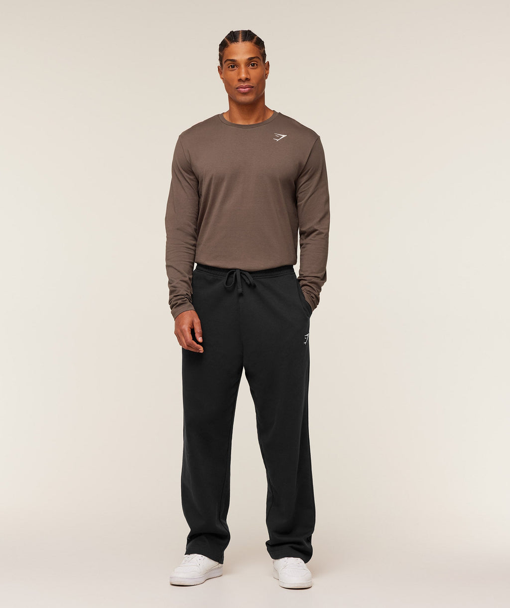 Crest Long Sleeve T-Shirt - Soft Brown — imagem 4