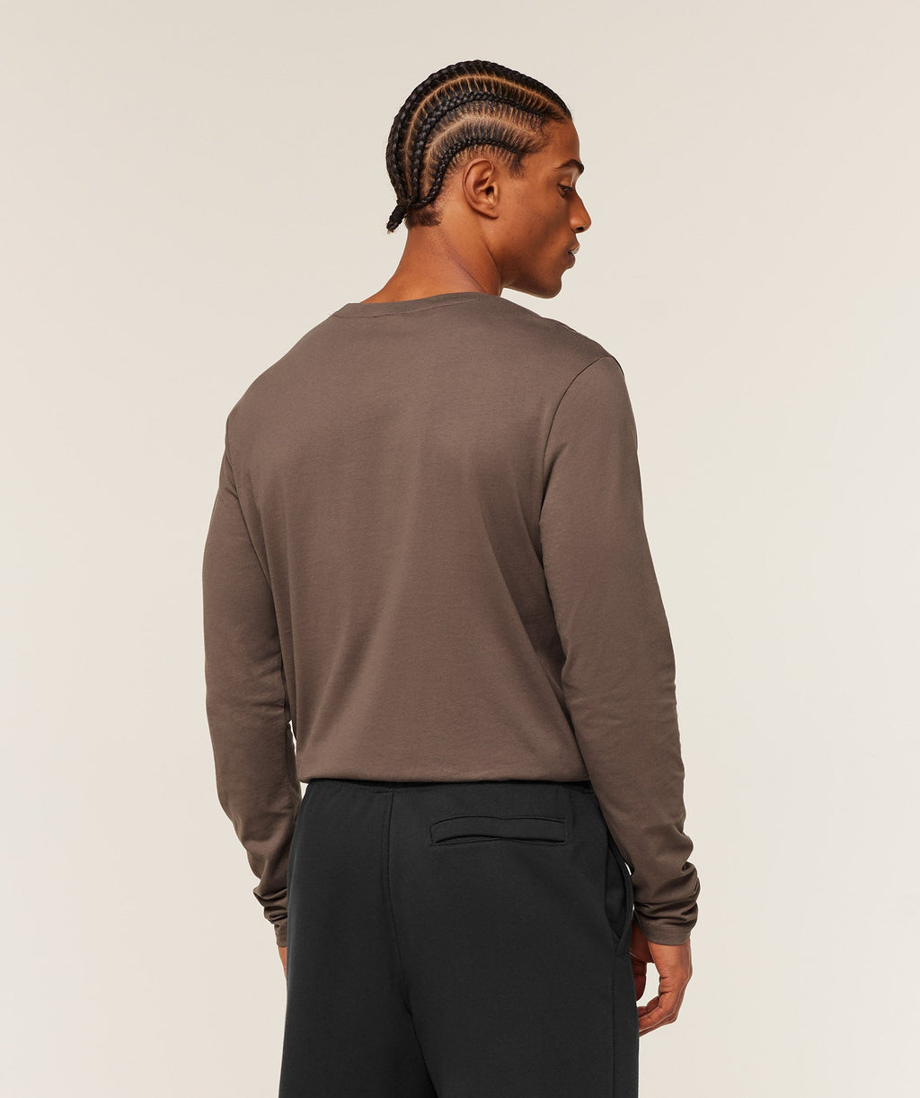 Crest Long Sleeve T-Shirt - Soft Brown — imagem 2
