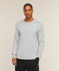 Crest Long Sleeve T-Shirt - Light Grey Marl — imagem 1