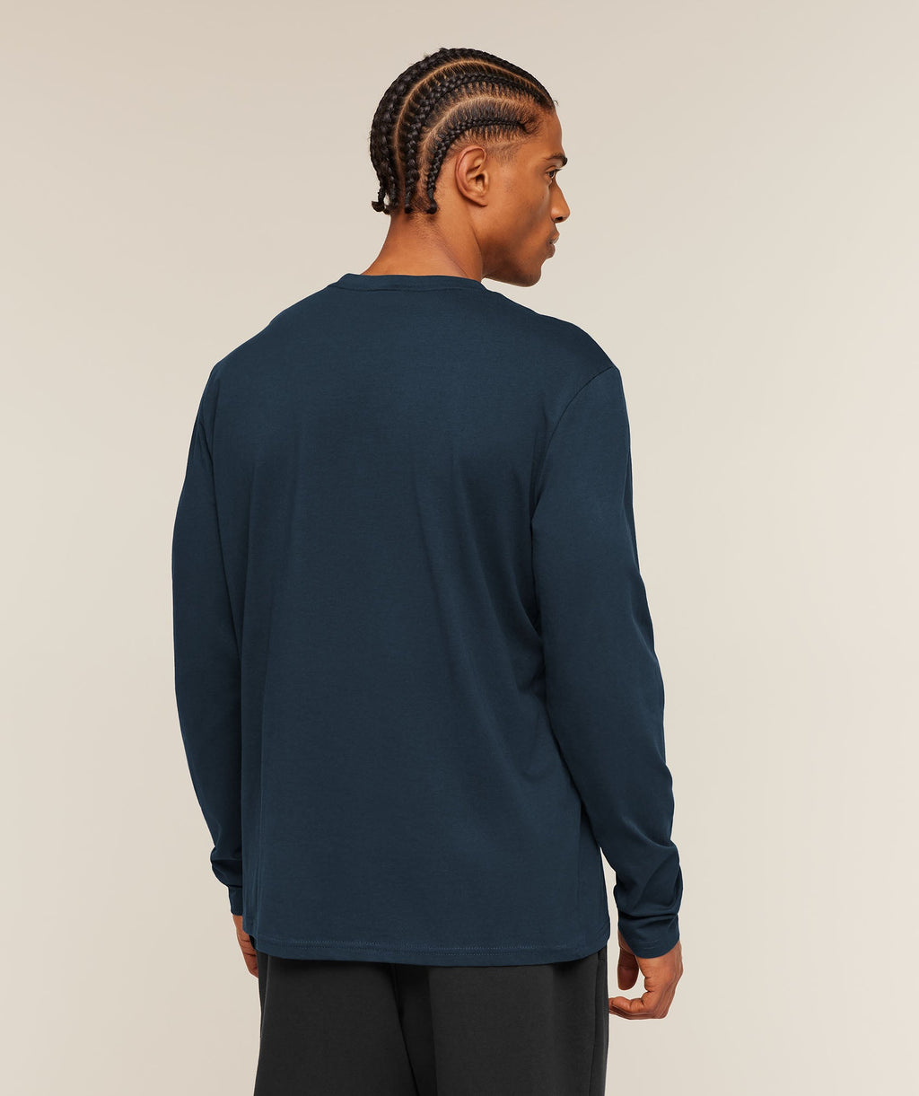 Crest Long Sleeve T-Shirt - Navy — imagem 2