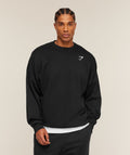 Oversized Crest Crew - Black — imagem 1