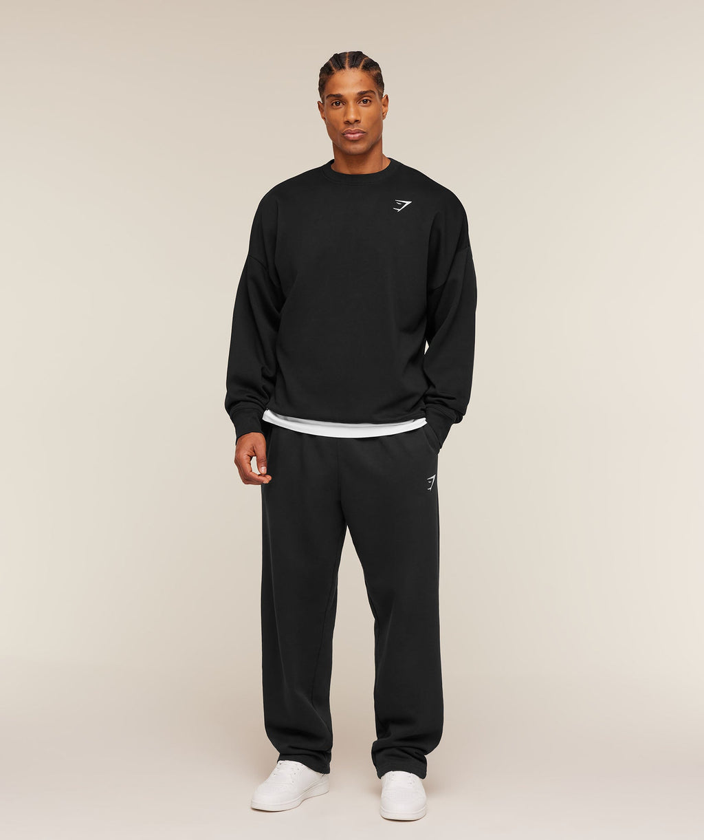 Oversized Crest Crew - Black — imagem 5