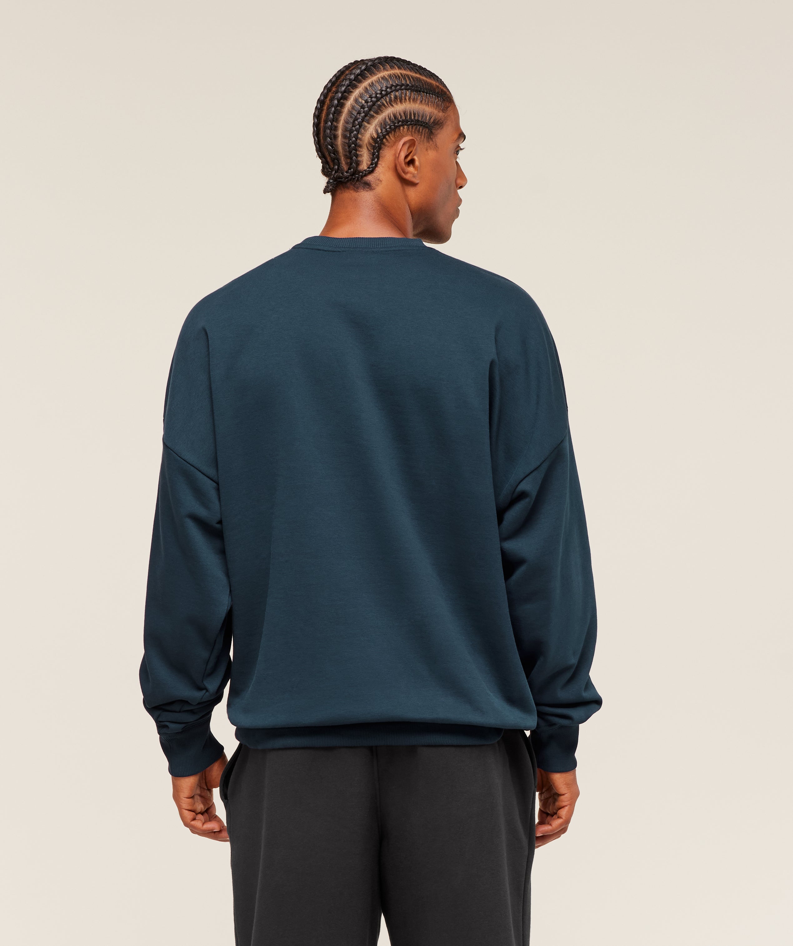 Oversized Crest Crew - Navy — imagem 2