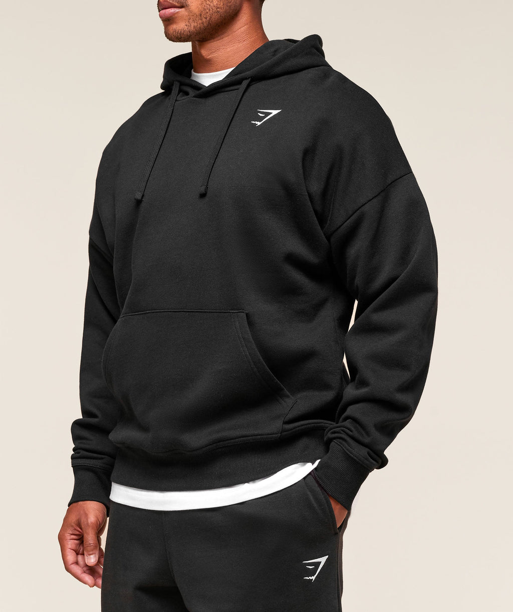 Crest Oversized Hoodie - Black — imagem 3