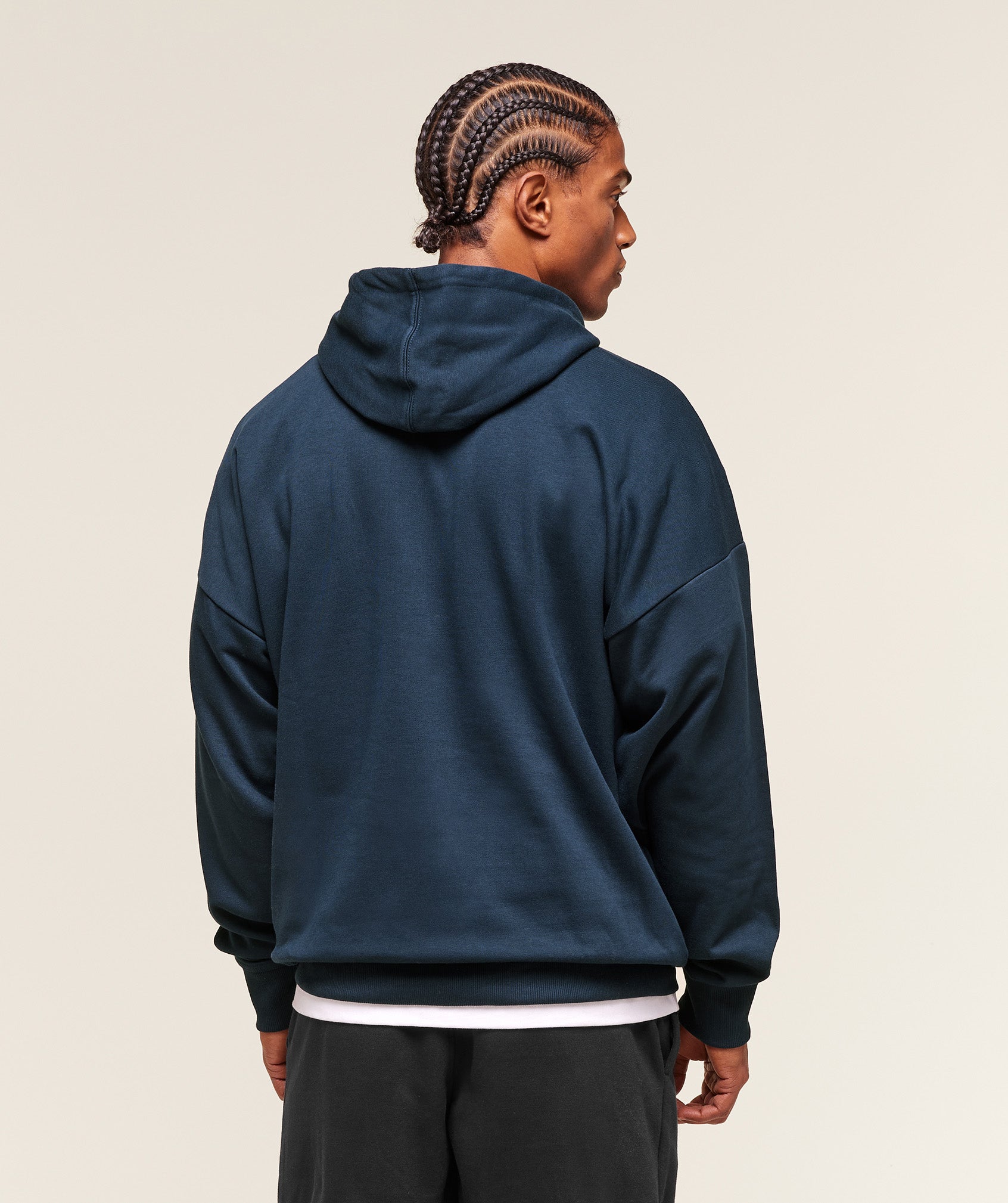 Crest Oversized Hoodie - Navy — imagem 3
