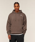 Crest Oversized Hoodie - Soft Brown — imagem 1