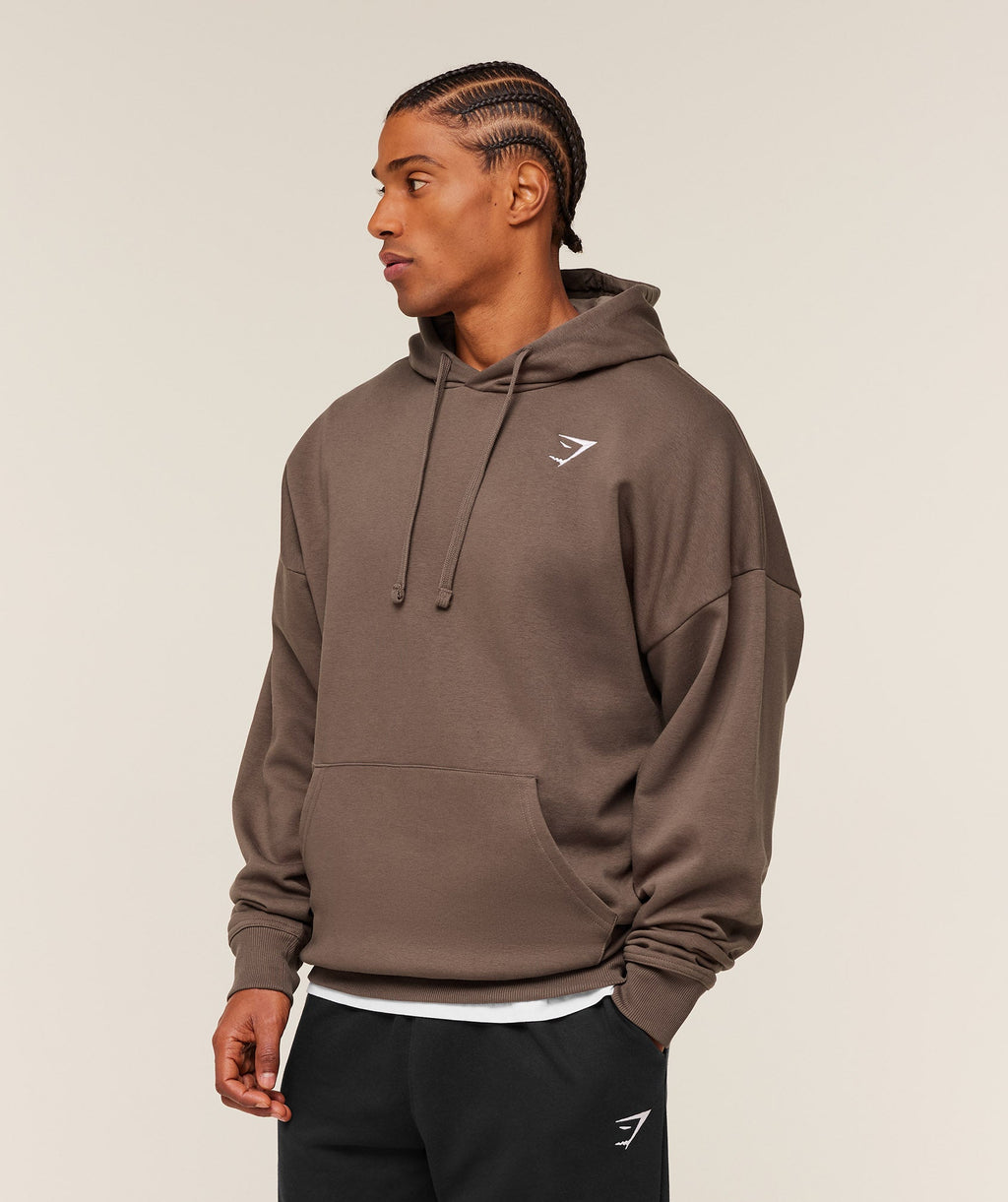 Crest Oversized Hoodie - Soft Brown — imagem 3