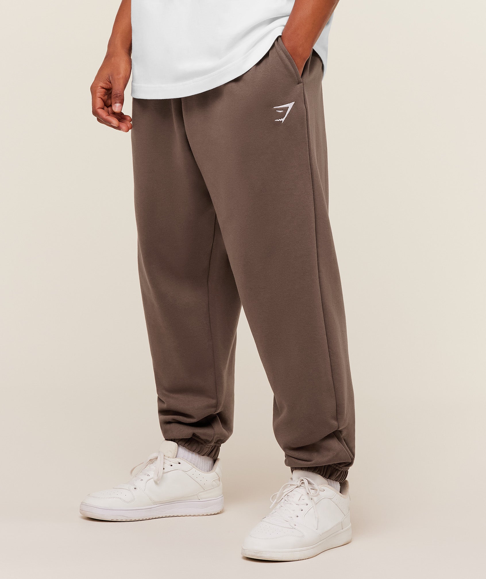 Crest Oversized Joggers - Soft Brown — imagem 3