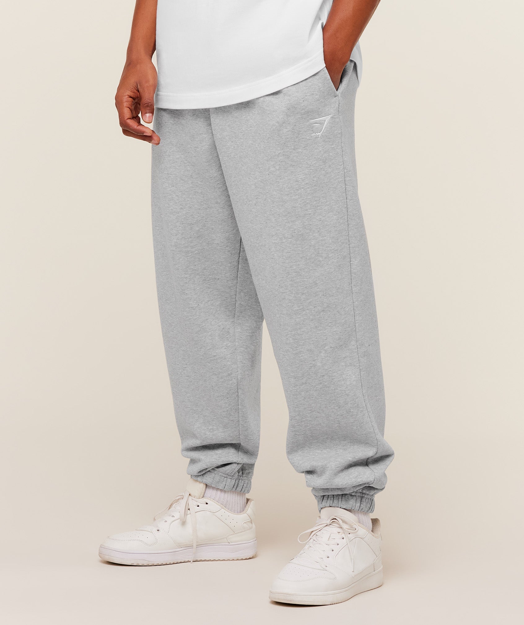Crest Oversized Joggers - Light Grey Core Marl — imagem 3