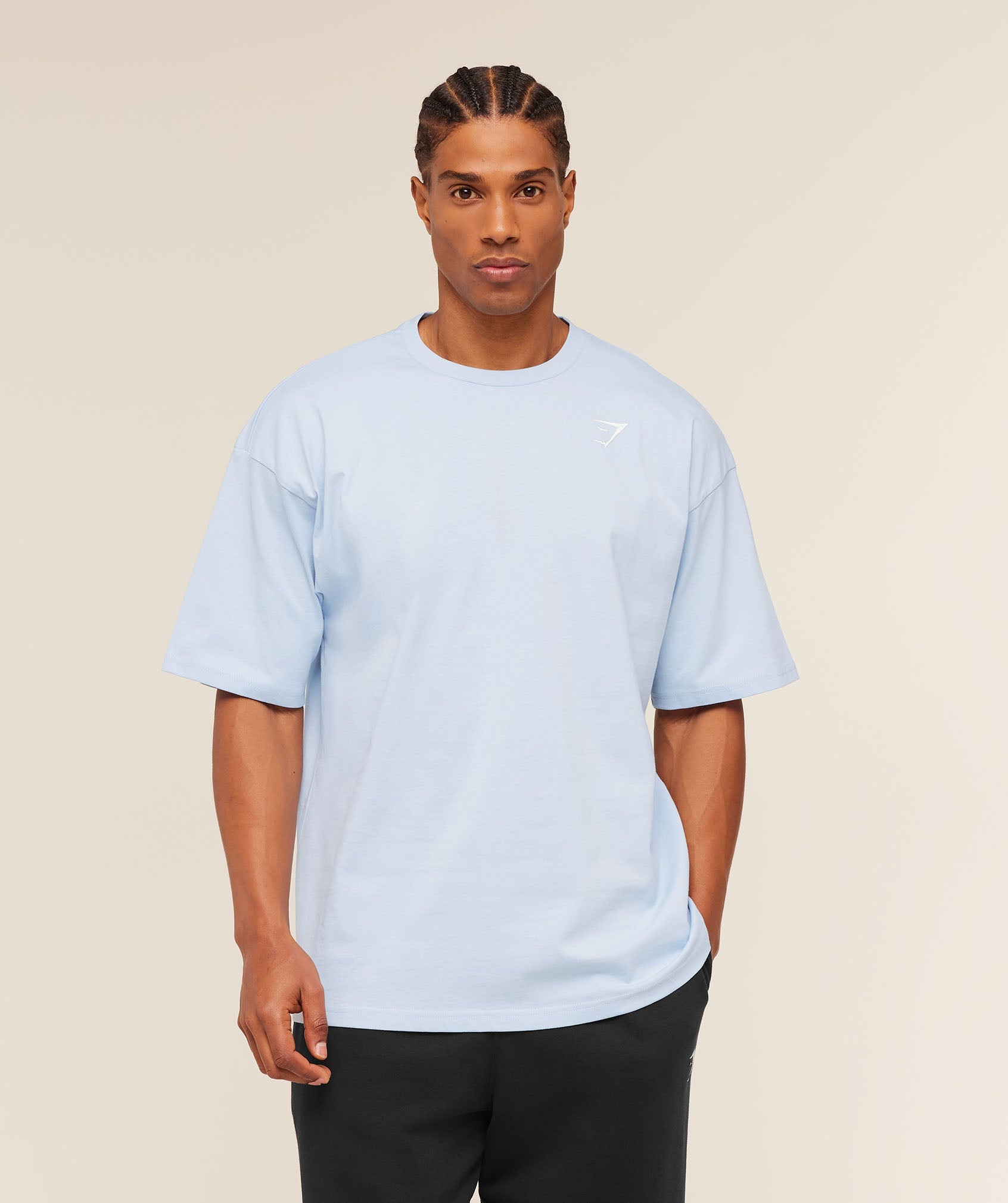 Crest Oversized T-Shirt - Chilled Blue — imagem 4