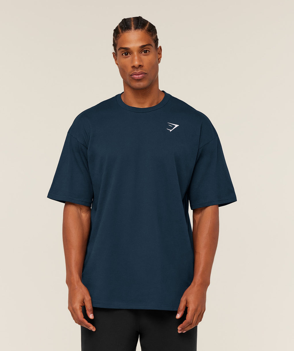 Crest Oversized T-Shirt - GS Navy — imagem 6