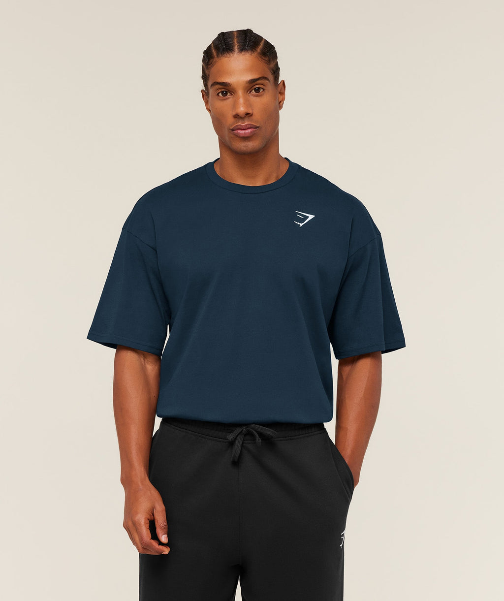 Crest Oversized T-Shirt - GS Navy — imagem 1