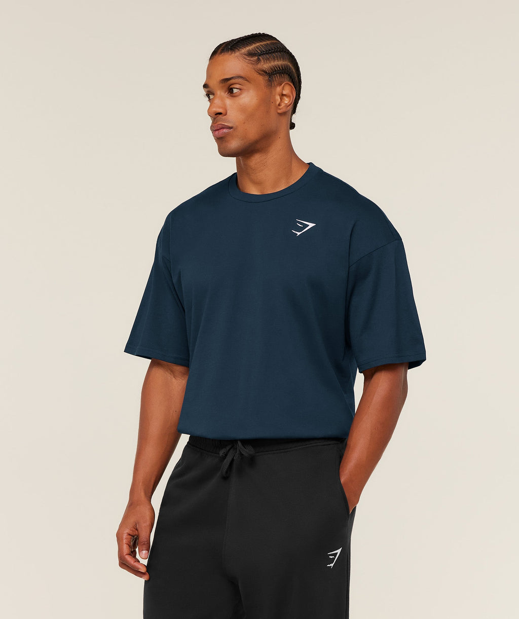 Crest Oversized T-Shirt - GS Navy — imagem 3