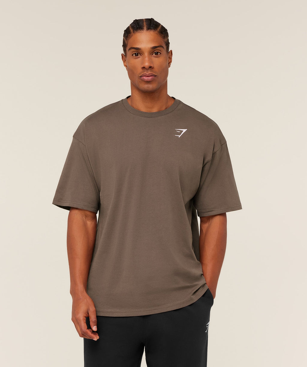 Crest Oversized T-Shirt - Soft Brown — imagem 4