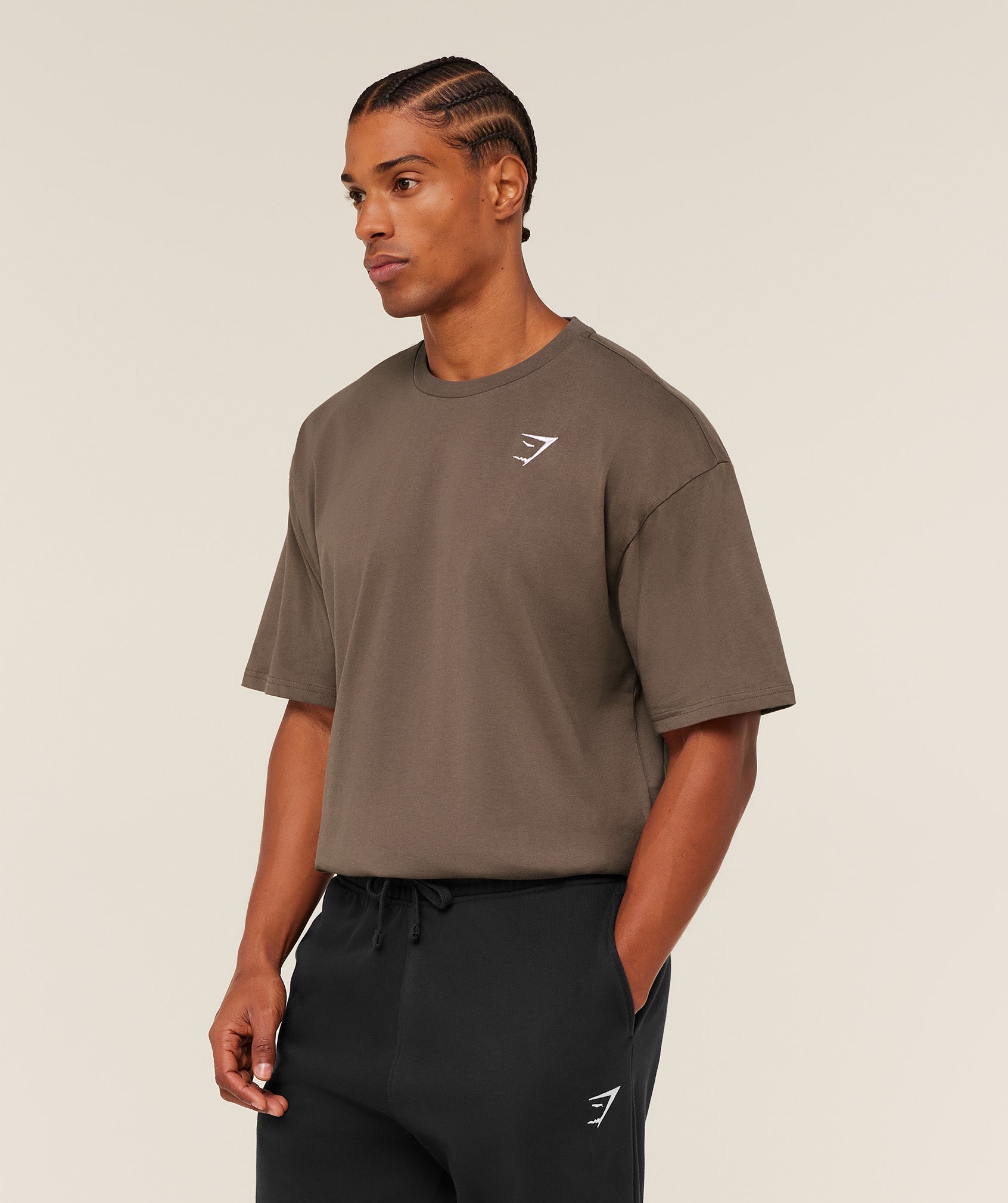 Crest Oversized T-Shirt - Soft Brown — imagem 3
