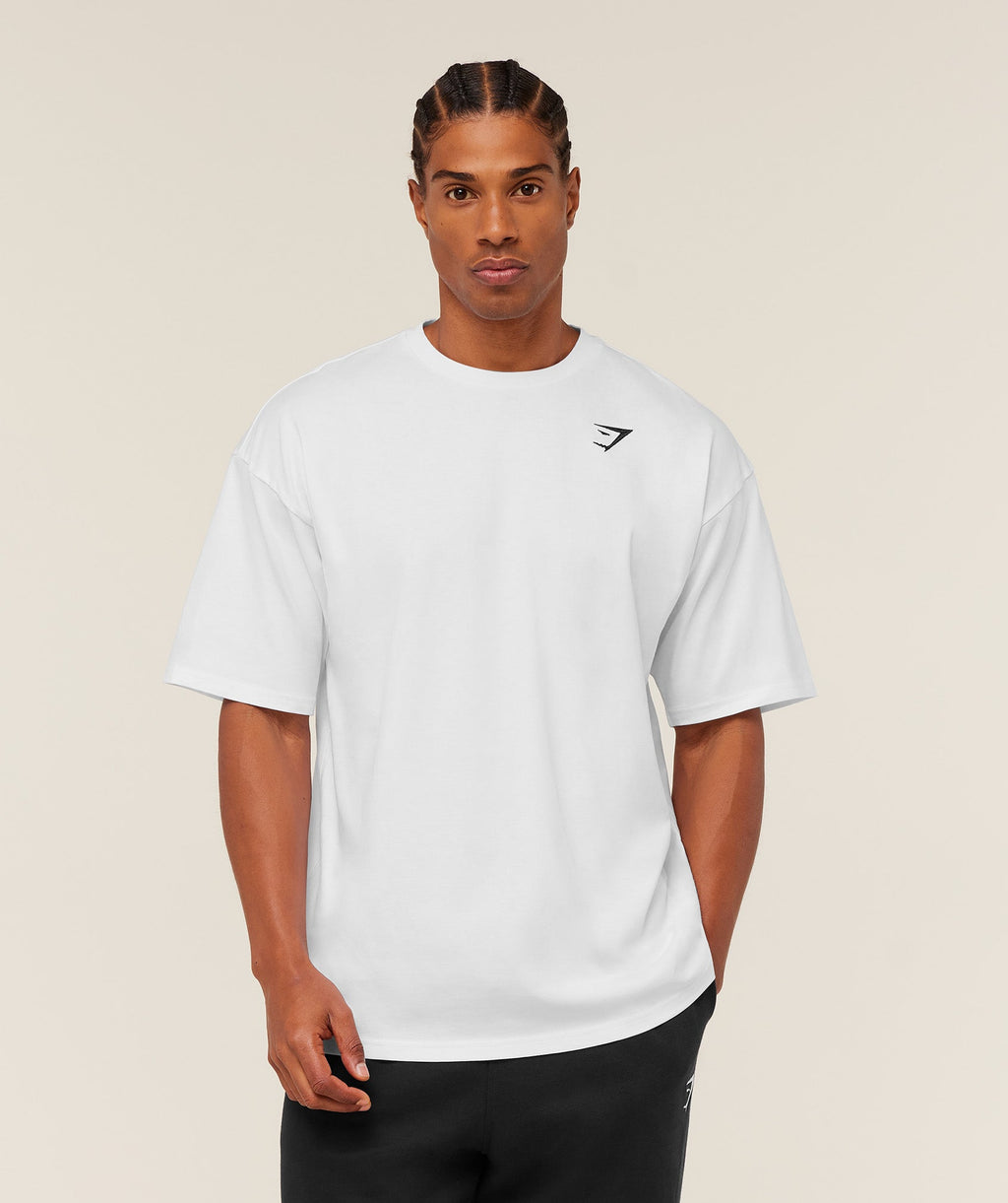 Crest Oversized T-Shirt - GS White — imagem 4