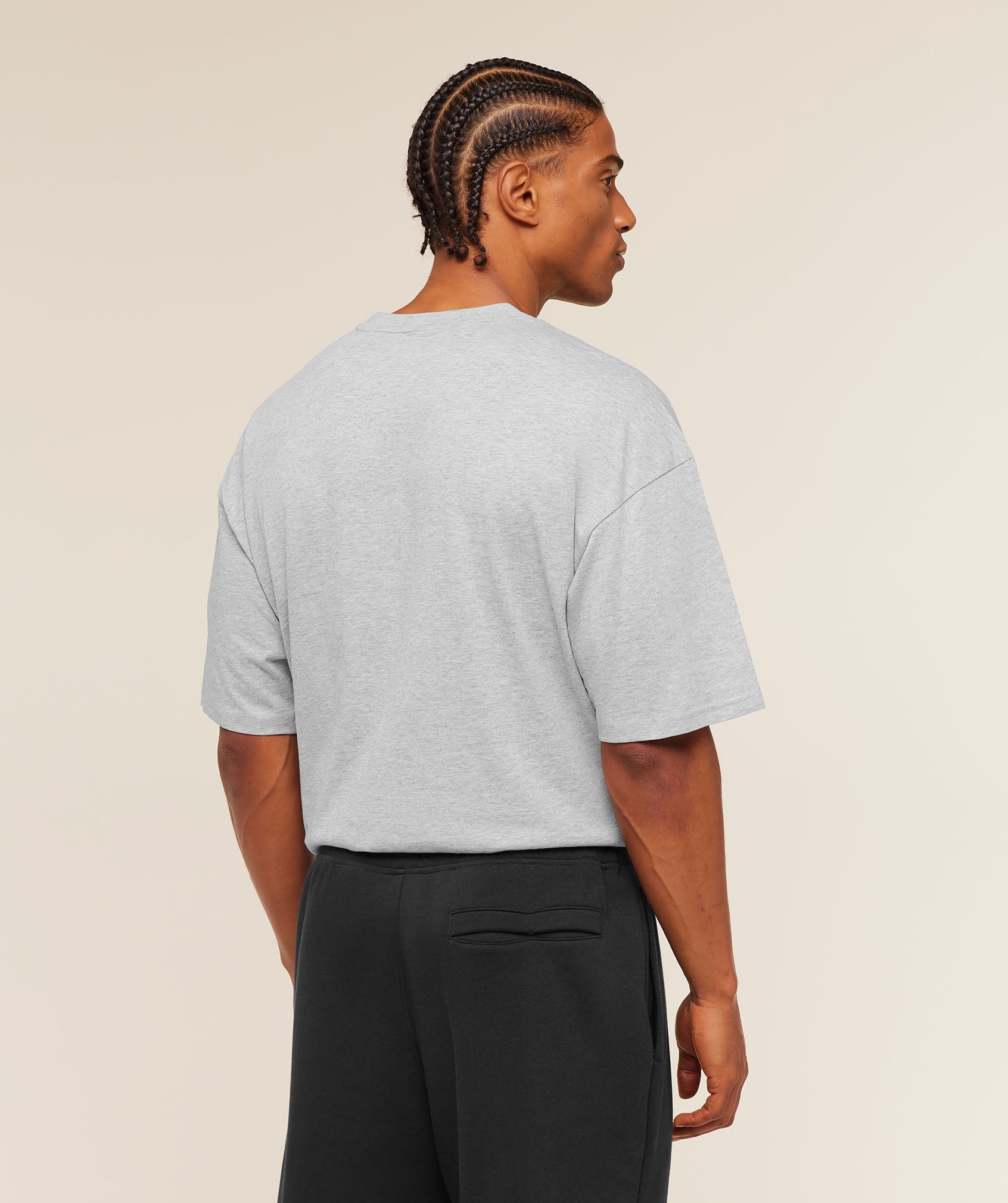 Crest Oversized T-Shirt - Light Grey Core Marl — imagem 2