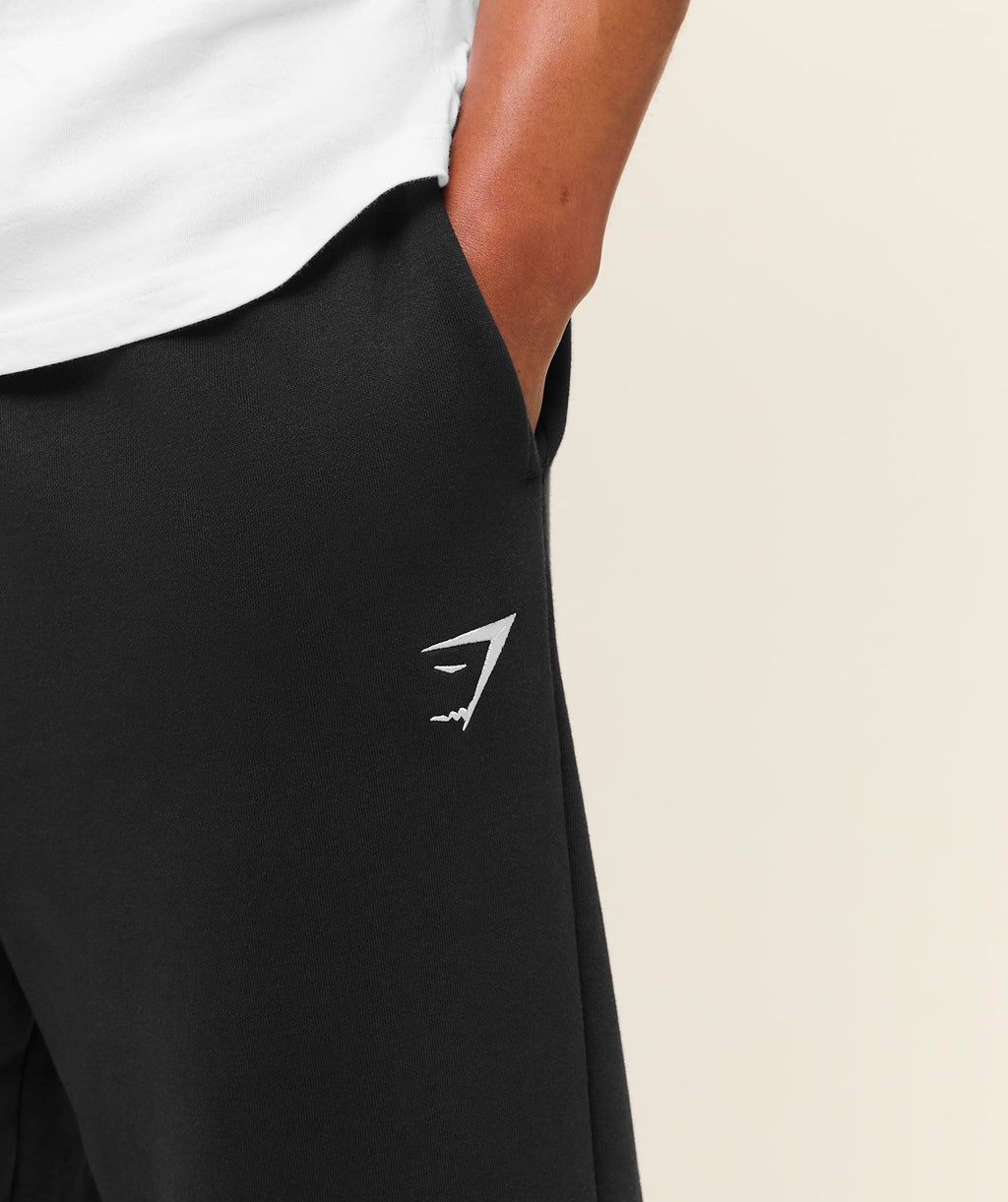 Crest Straight Leg Joggers - Black — imagem 5