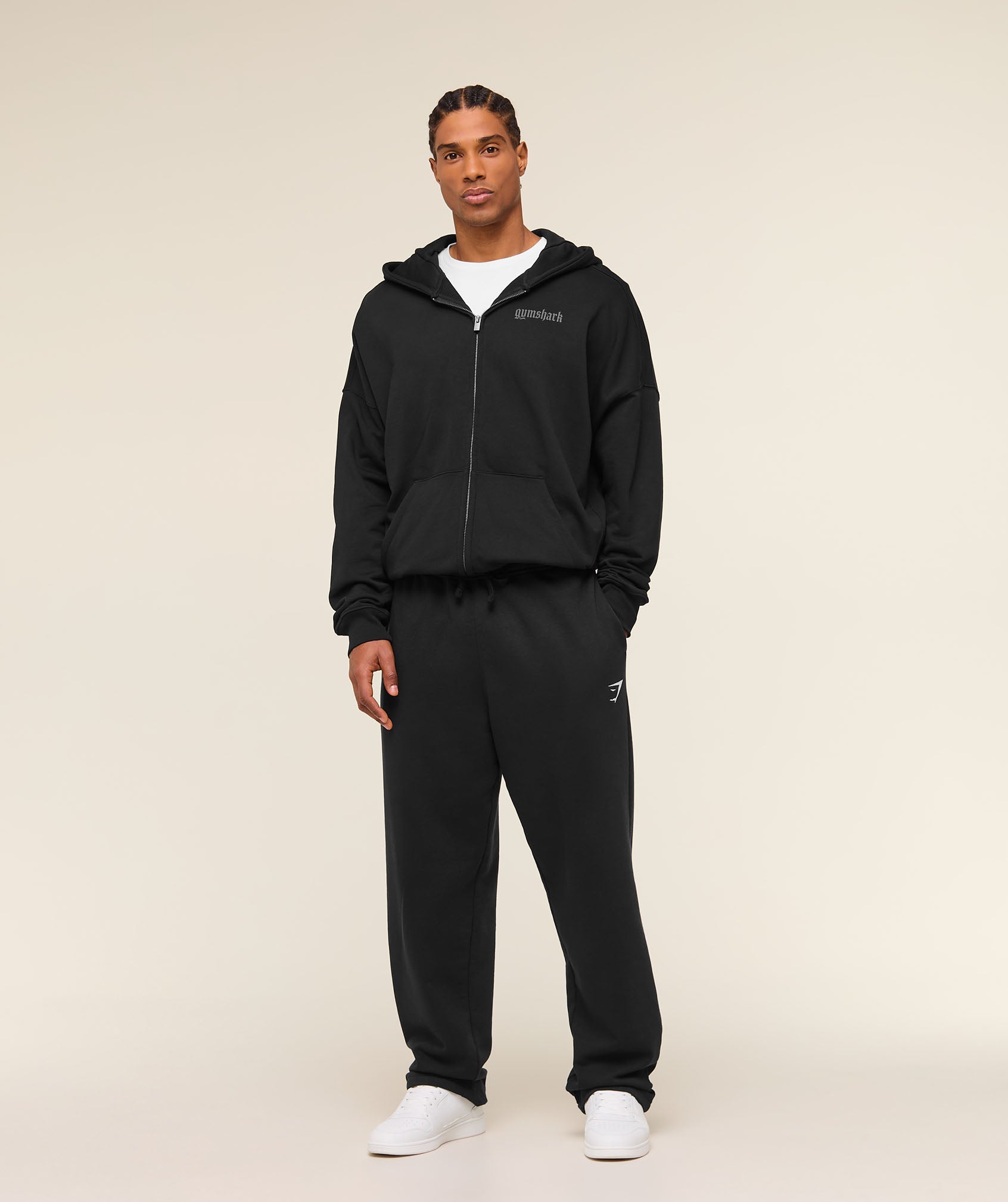 Crest Straight Leg Joggers - Black — imagem 4